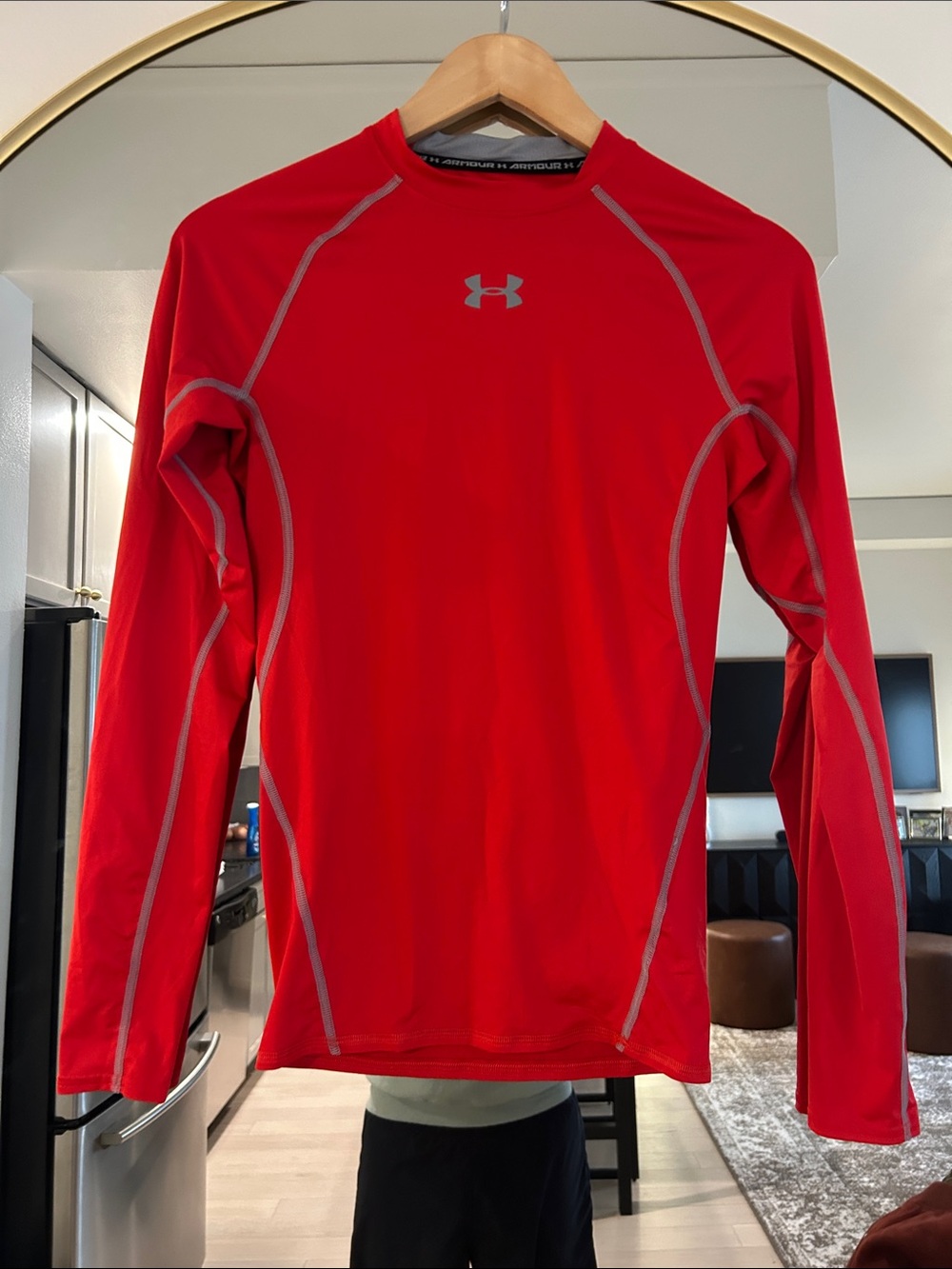 Under Armour Red Long-Sleeve Performance Top